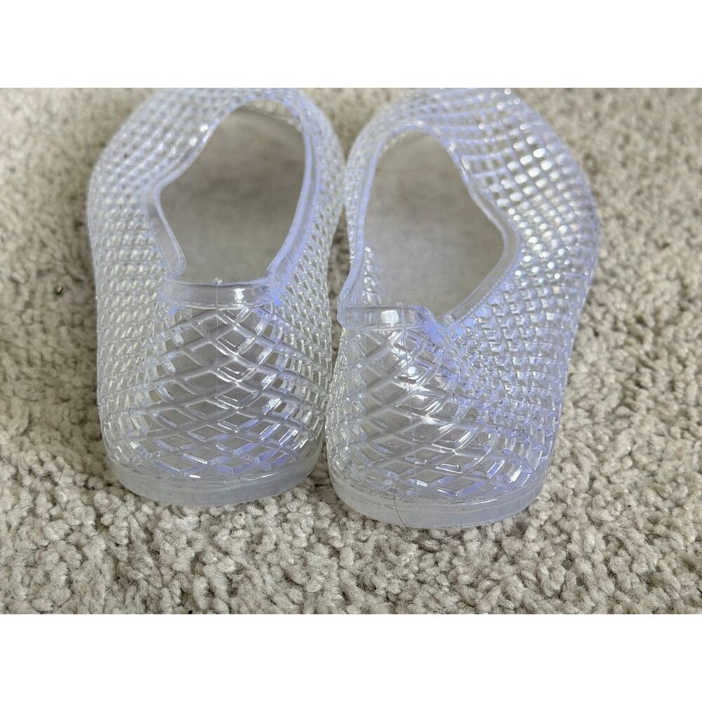 Ancient Greek Sandals Iro PVC Lattice Ballet Flats Jelly Shoes Clear White EU 36 - Picture 6 of 10